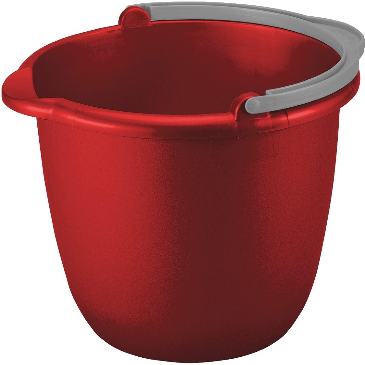 STERILITE Sterilite 11205812 Spout Bucket 10 Quart Red