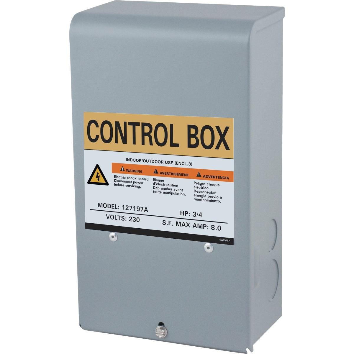 STAR WATER SYSTEMS Star Water Systems 127197A Pump Control Box 3/4 Hp 230V
