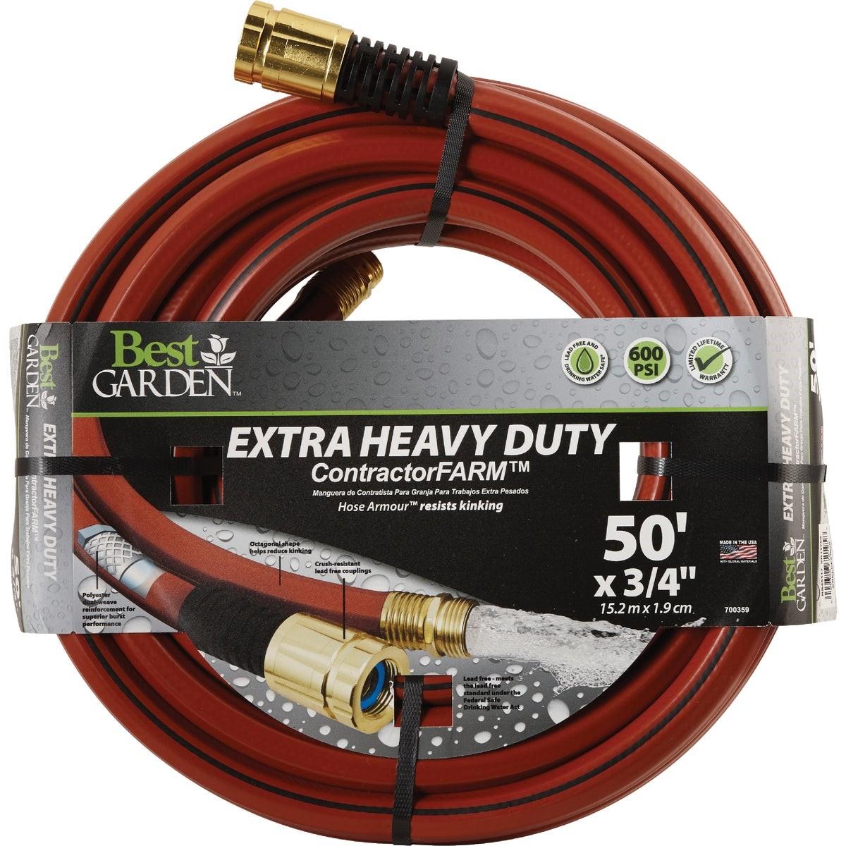 BEST GARDEN Honeywell DBELCF34050 Contractor Garden Hose 0.75in X 50ft