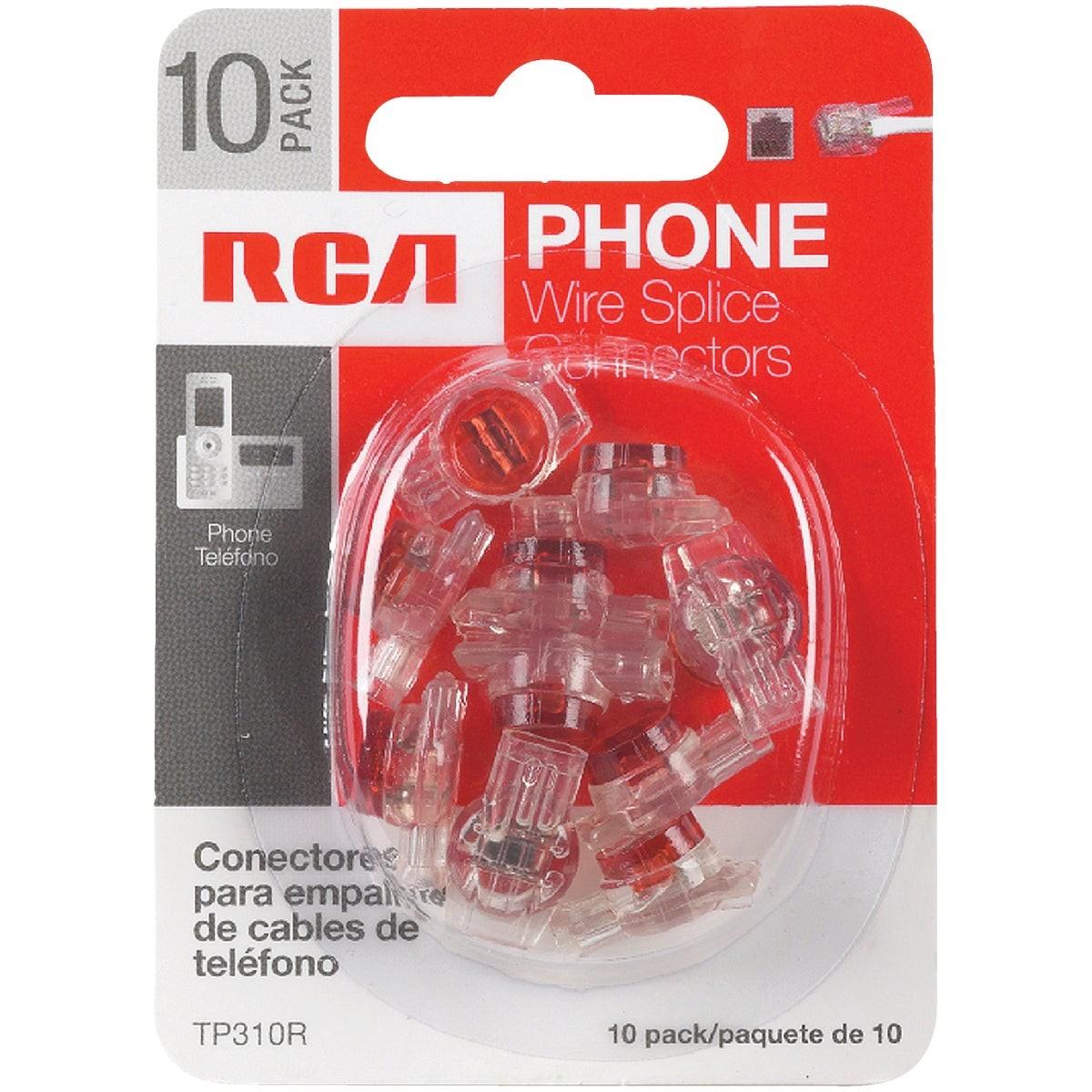 RCA Rca TP310R Red Wire Splice Connector Phone Cord Coupler