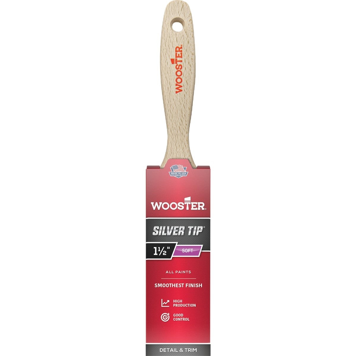 WOOSTER BRUSH Wooster Brush 5222-1 1/2 Flat Sash Paint Brush
