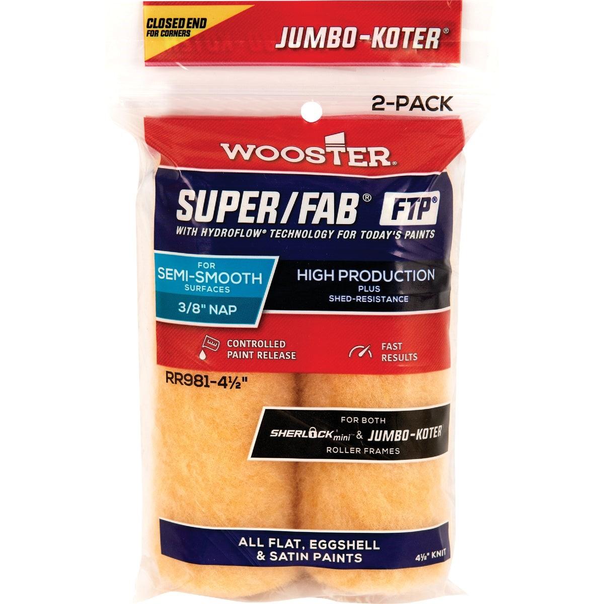 WOOSTER BRUSH Wooster Brush RR981-4 1/2 Knit Roller Cover 4.5 in 2-pack