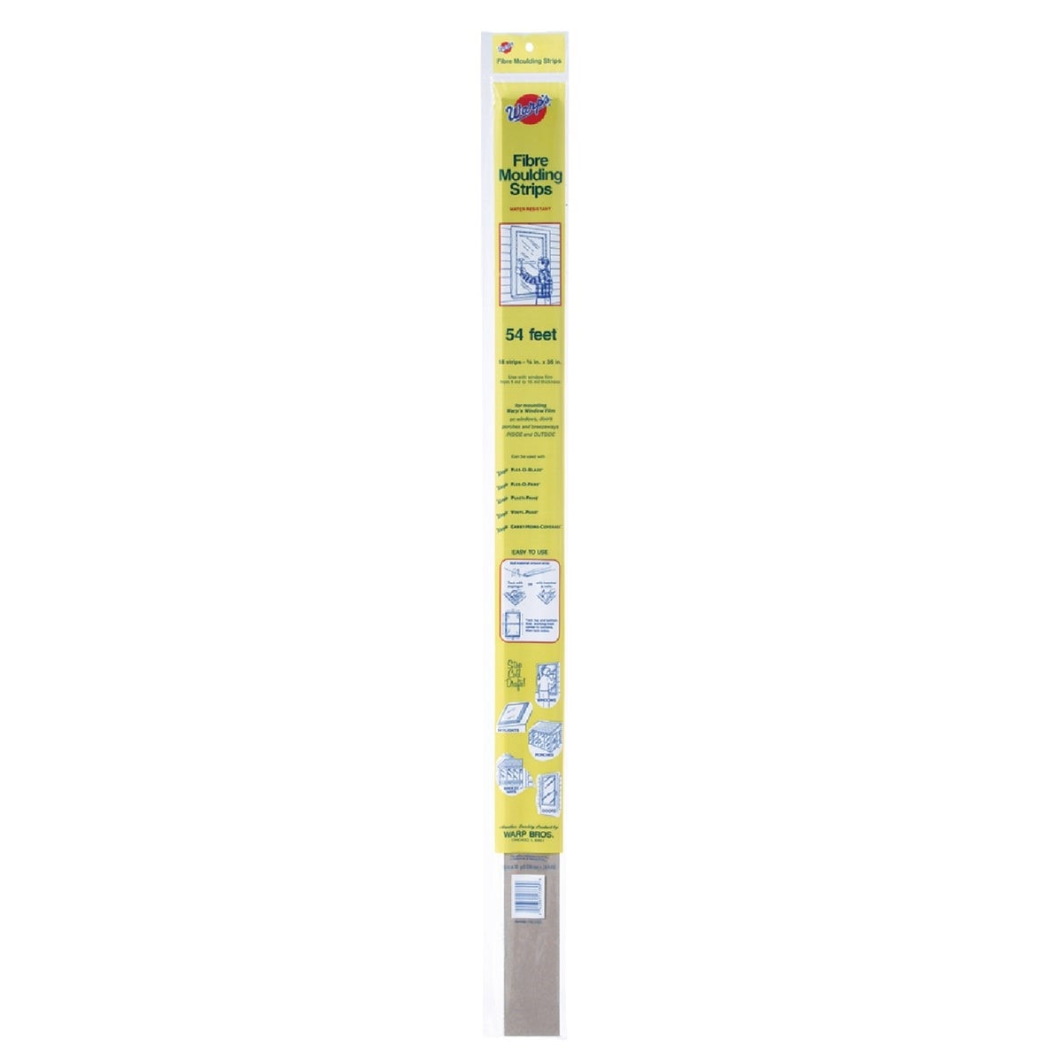 WARP BROTHERS Warp Brothers FM-1825 Fiber Molding Strip 18 Pack