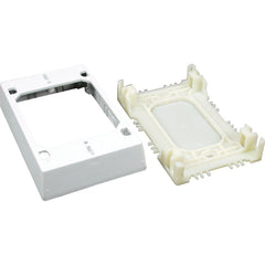 WIREMOLD Wiremold NMW2 Switch Outlet Box 1 Inch White Plastic