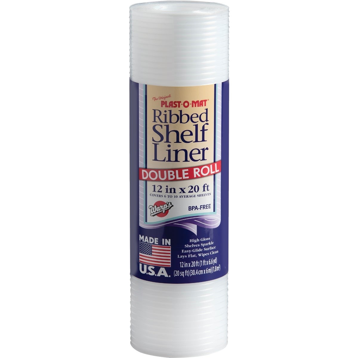 WARP BROTHERS Warp Brothers PM120C Ribbed Shelf Liner 12x20 Ft