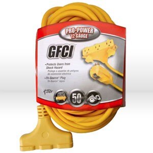 SOUTHWIRE Southwire 26020148-1 Gfci Extension Cord 12/3 Sjtw 50 Ft