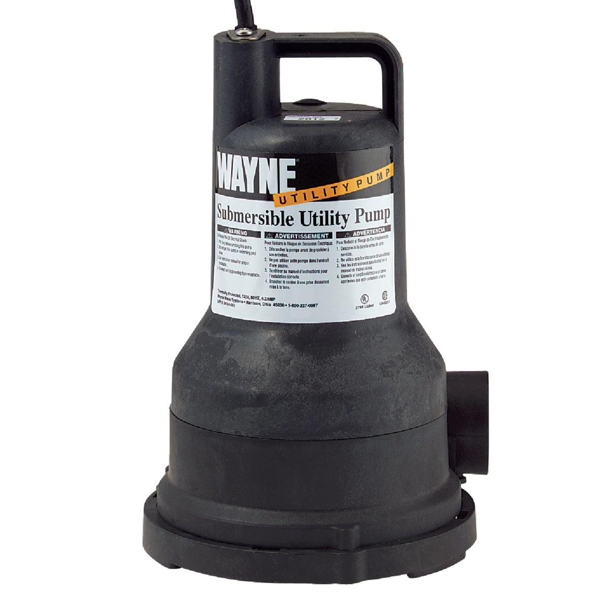 WAYNE WATER SYSTEMS Wayne Water Systems VIP30 Submersible Utility Pump 1/3 Hp