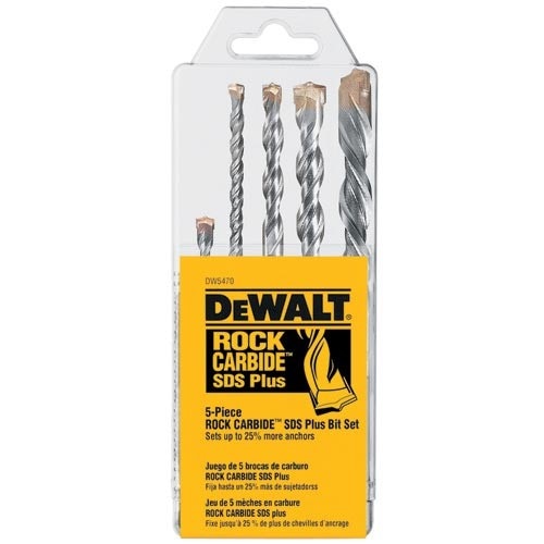 DEWALT Dewalt DW5470 Sds Plus Hammer Drill Bit Set 5 Piece