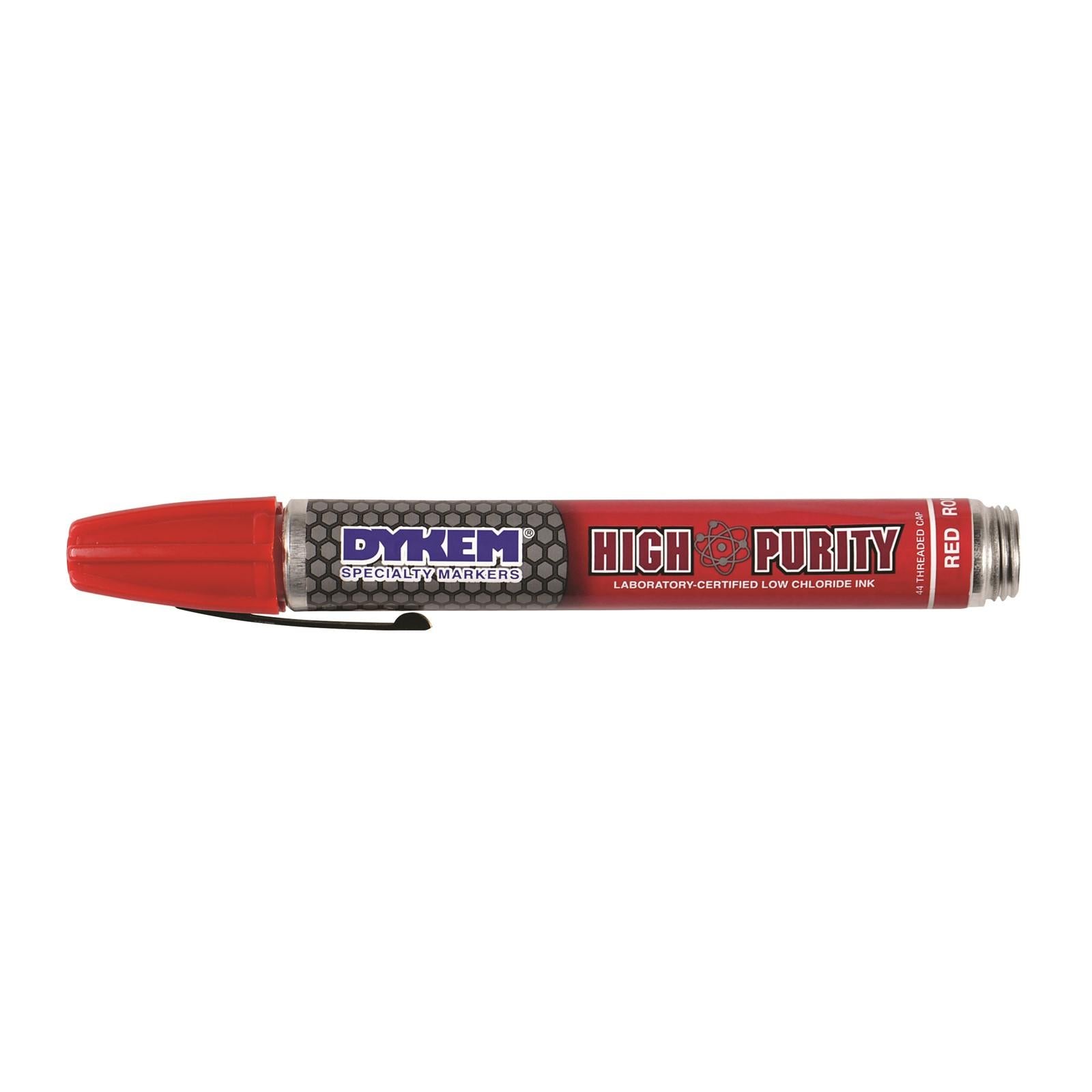 DYKEM Dykem 44301 High Purity 44 Felt Tip Marker Red