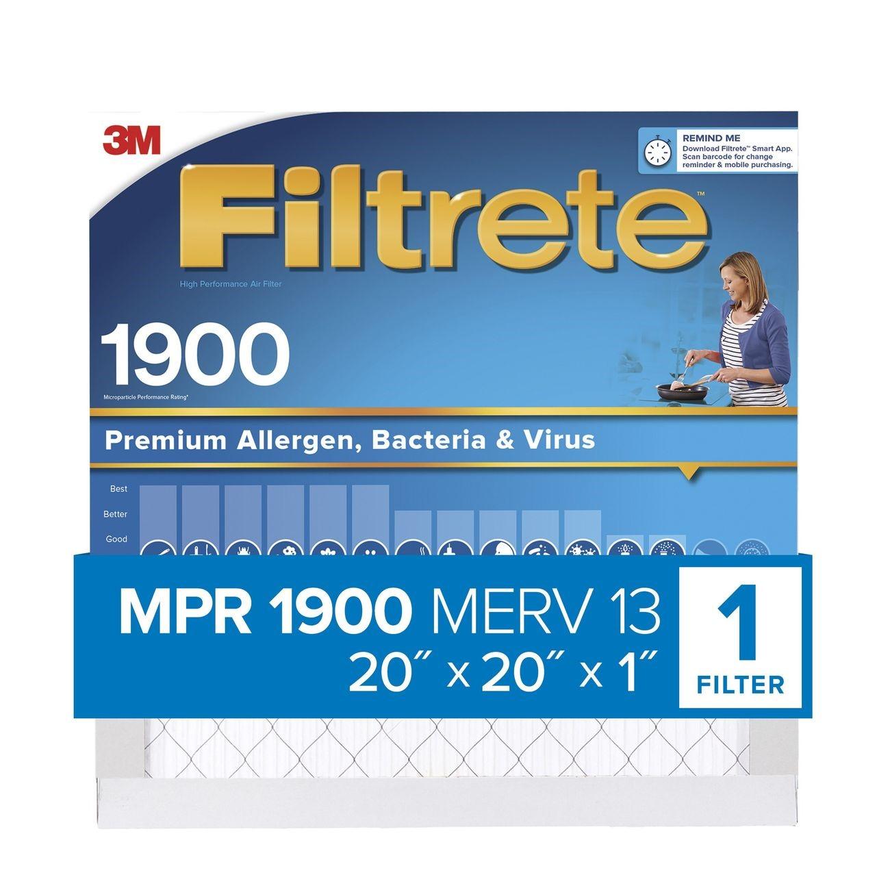 3M 3M 7100222949 Filtrete Allergen Air Filter 20x20x1