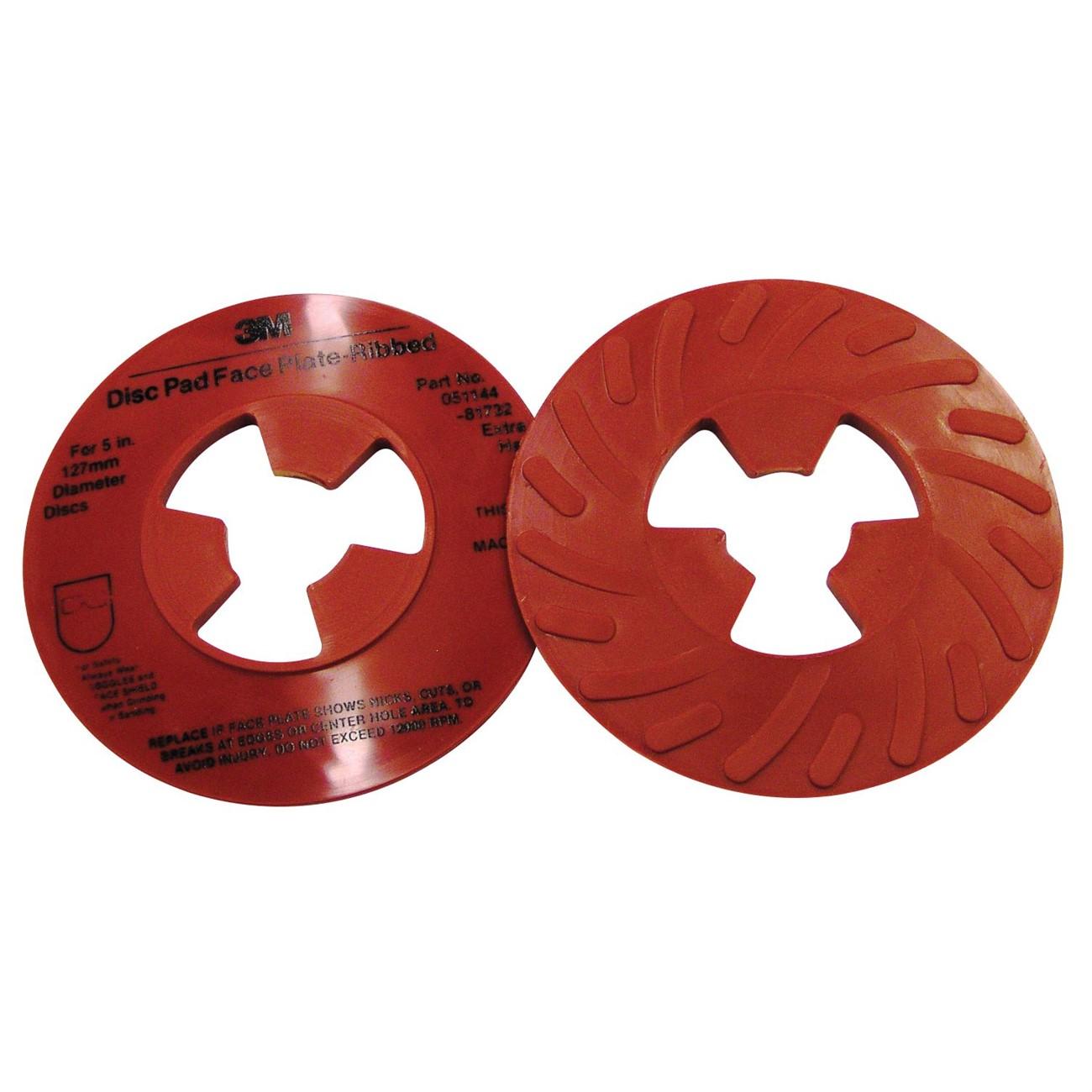 3M 3M 7000120517 Disc Pad Face Plate Ribbed 5 in