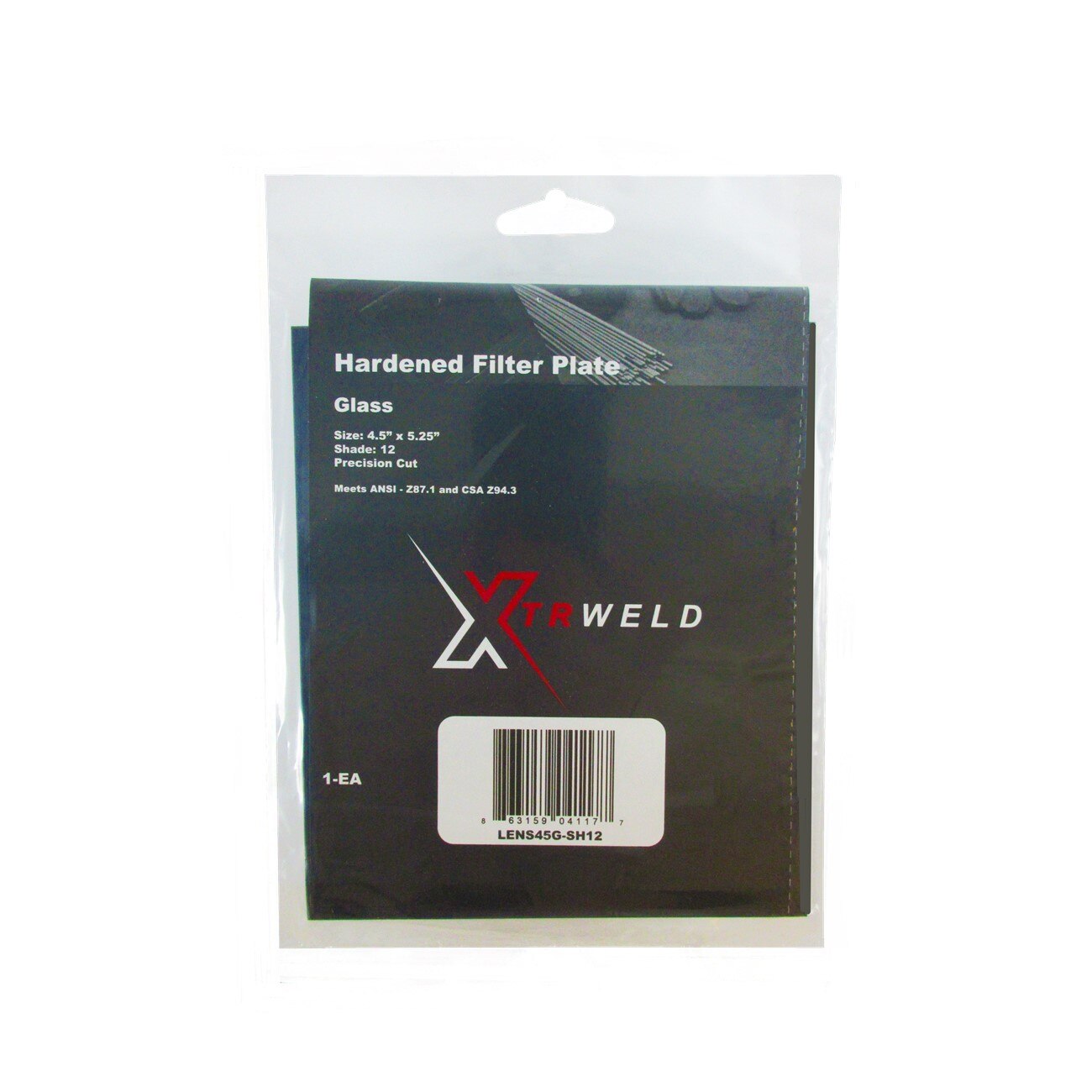 XTRWELD Xtrweld LENS45G-SH12 Glass Filter Plate Shade 12