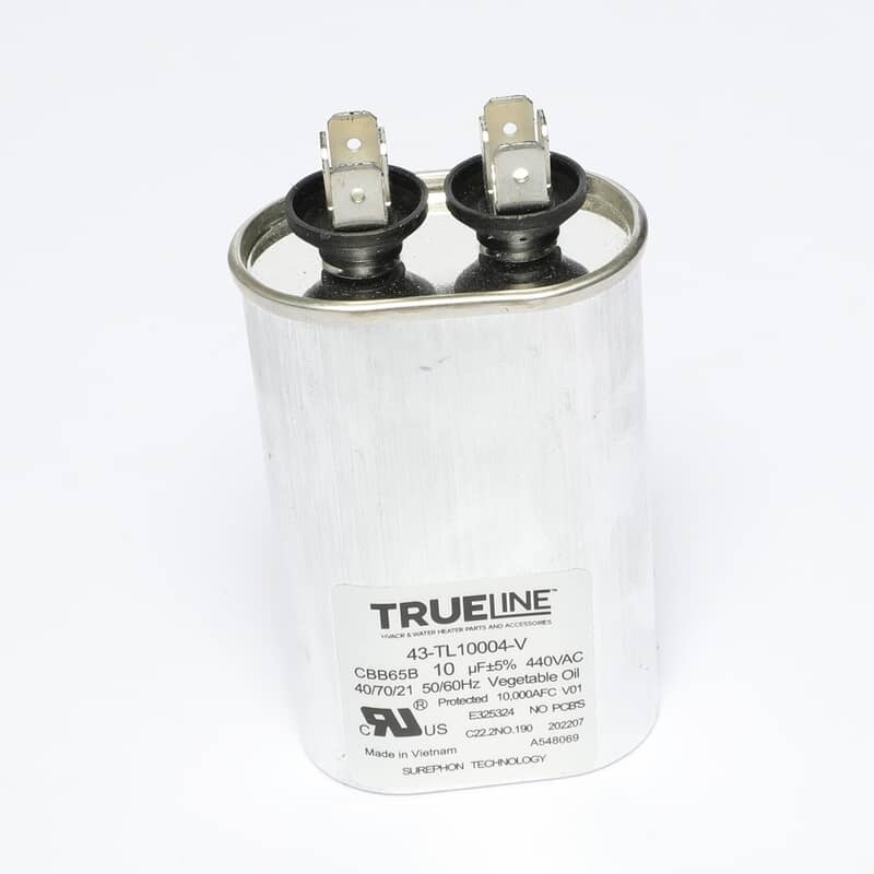RUUD Ruud 43-TL10004-V Run Capacitor 10 Mfd 440V Oval