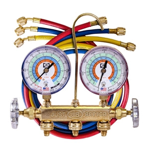 JB INDUSTRIES Jb Industries 22131 2-valve Brass Manifold 80mm Gauges