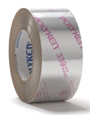 VYBOND Vybond 3392 Cold Weather UL181 Foil Tape 3 Mil 60 Yd Roll