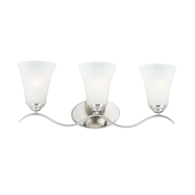 MAXIM LIGHTING Maxim Lighting 47771217 3-light Bath Vanity Satin Nickel