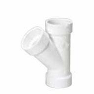 MUELLER STREAMLINE Mueller Streamline 5823 Pvc Dwv Hub Wye 2 in X 2 in 45 Degree