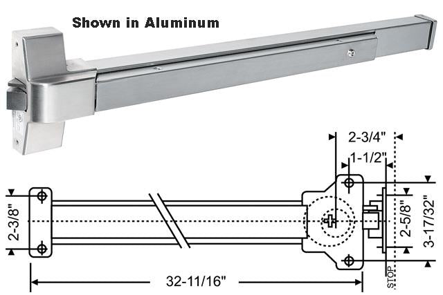 STRY-BUC INDUSTRIES Stry-buc Industries 19-731-1 Touch Bar Exit Device