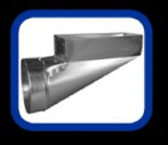 AIR FLOW PRODUCTS Air Flow Products 7240805 Center End Register Boot 90 Degree