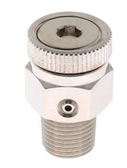 WEBER HUFF Weber Huff 417-3 Manual Coin Air Vent 1/8 in Mnpt Brass