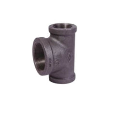 BMI USA Bmi Usa 35427 Black Malleable Iron Pipe Tee 3/4x3/4x1