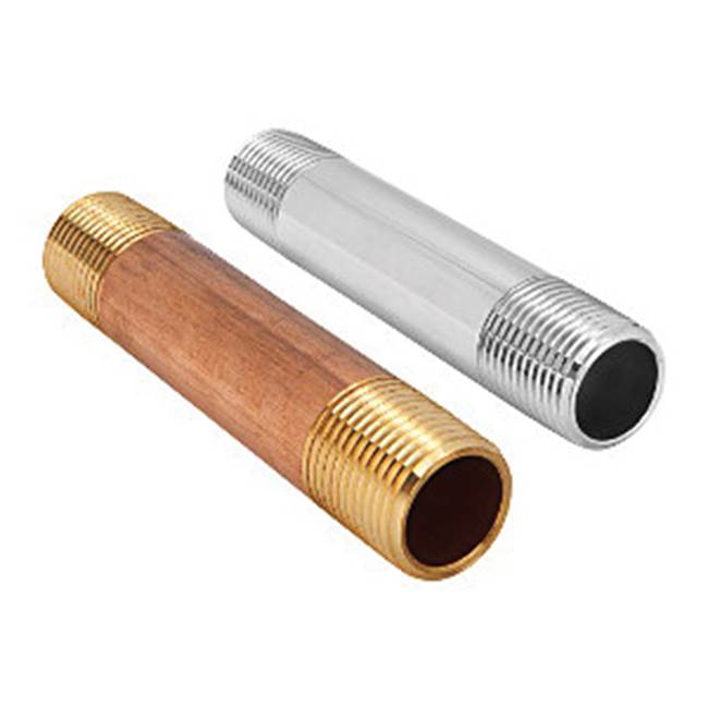 BMI USA Bmi Usa 4450 Brass Nipple 0.5 X 5 Inches Lead Free