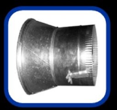 AIR FLOW PRODUCTS Air Flow Products MTD108 Conical Spin-in Takeoff Damper 8 in