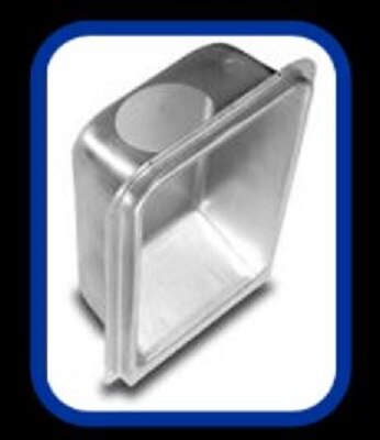 AIR FLOW PRODUCTS Air Flow Products DB425 Metal Dryer Vent Box 2x6