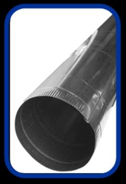 AIR FLOW PRODUCTS Air Flow Products PI095SL26GA Snap-lock Galvanized Pipe 26GA