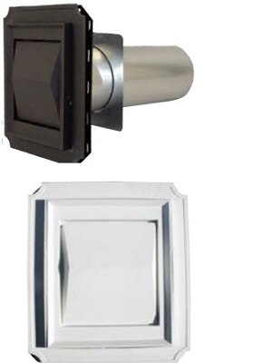BUILDERS BEST Builders Best 111706 J-block Vent 4 in White Brick Siding