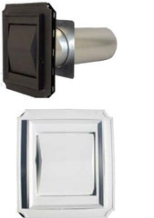 BUILDERS BEST Builders Best 111706 J-block Vent 4 in White Brick Siding
