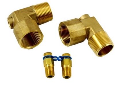CARRIER Carrier FIE4M4F Brass Adapter Pt Port 1 in Mpt X Fpt 90 Deg 2 Pack