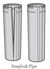 SEAL-TITE Seal-tite RDP-052605 Snap Lock Round Pipe 5in 26ga 60in