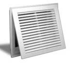 RECTORSEAL Rectorseal 354X14 Floor Return Air Grille 4x14 Brown