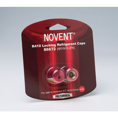 RECTORSEAL Rectorseal NPE-2 Locking Refrigerant Cap 5/16 in R-410A 2 Pack