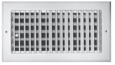 RECTORSEAL Rectorseal 110M8X4 Register Diffuser 8x4 in Vertical Blades