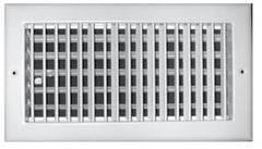 RECTORSEAL Rectorseal 110M8X4 Register Diffuser 8x4 in Vertical Blades