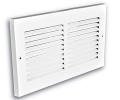 RECTORSEAL Rectorseal 122RW16X8 Baseboard Return Grille 16x8 White Steel