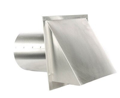 FAMCO Famco WVEBA4 Hooded Wall Vent with Screen 4 Inch Aluminum