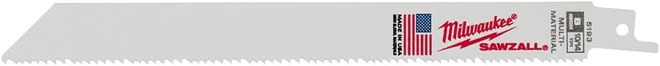 MILWAUKEE Milwaukee 48-00-5193 SAWZALL 8 10/14 TPI Blades 5 Pack