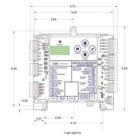AAON Aaon ASM01686 refrigerant system module for VFD compressors (RSMV) OE370-26-RSMV V42440