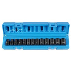 GREY PNEUMATIC Grey Pneumatic 1213M 3/8 inches drive 13-piece standard metric impact socket set 6-point 7 mm to 19 mm