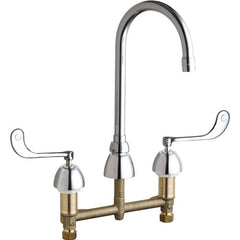 CHICAGO FAUCETS Chicago Faucets 786-E3-319XKABCP Deck-mounted Manual Faucet 2.2 GPM 8 inch Centers