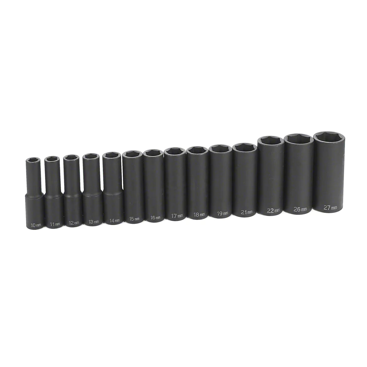 GREY PNEUMATIC Grey Pneumatic 1412MD 1/2 feet' Drive Deep Length Metric Set 14 Piece