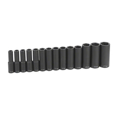 GREY PNEUMATIC Grey Pneumatic 1412MD 1/2 feet' Drive Deep Length Metric Set 14 Piece