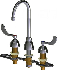 CHICAGO FAUCETS Chicago Faucets 786-HGN2AE35XKAB Deck-Mounted Manual Faucet Adjustable Centers 6-26 Inch 1.5 GPM