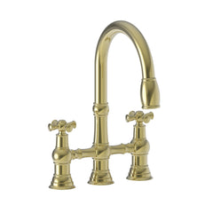 NEWPORT BRASS Newport Brass 2470-5462-26 Jacobean Kitchen Bridge Pull-Down Faucet 1.8 GPM