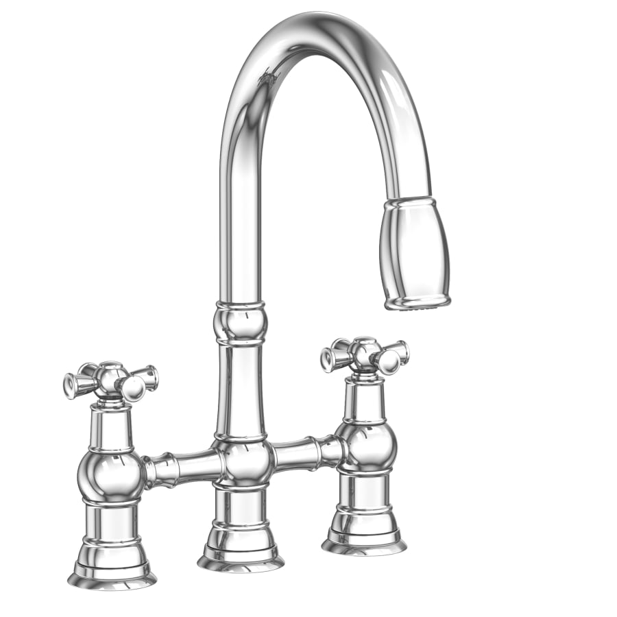 NEWPORT BRASS Newport Brass 2470-5462-26 Jacobean Kitchen Bridge Pull-Down Faucet 1.8 GPM