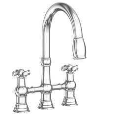 NEWPORT BRASS Newport Brass 2470-5462-26 Jacobean Kitchen Bridge Pull-Down Faucet 1.8 GPM