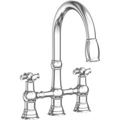 NEWPORT BRASS Newport Brass 2470-5462-26 Jacobean Kitchen Bridge Pull-Down Faucet 1.8 GPM